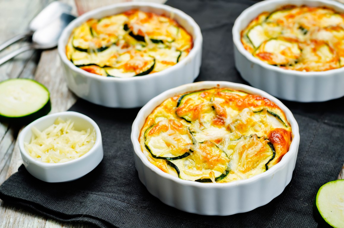Zucchini-Käse-Gratin