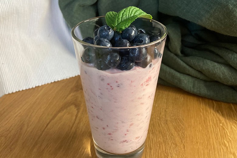 Blaubeer-Himbeer-Quark
