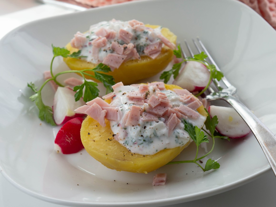 Pellkartoffeln mit Quark