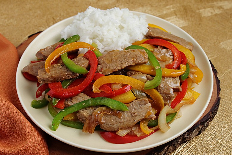 Wok mit Rindfleisch