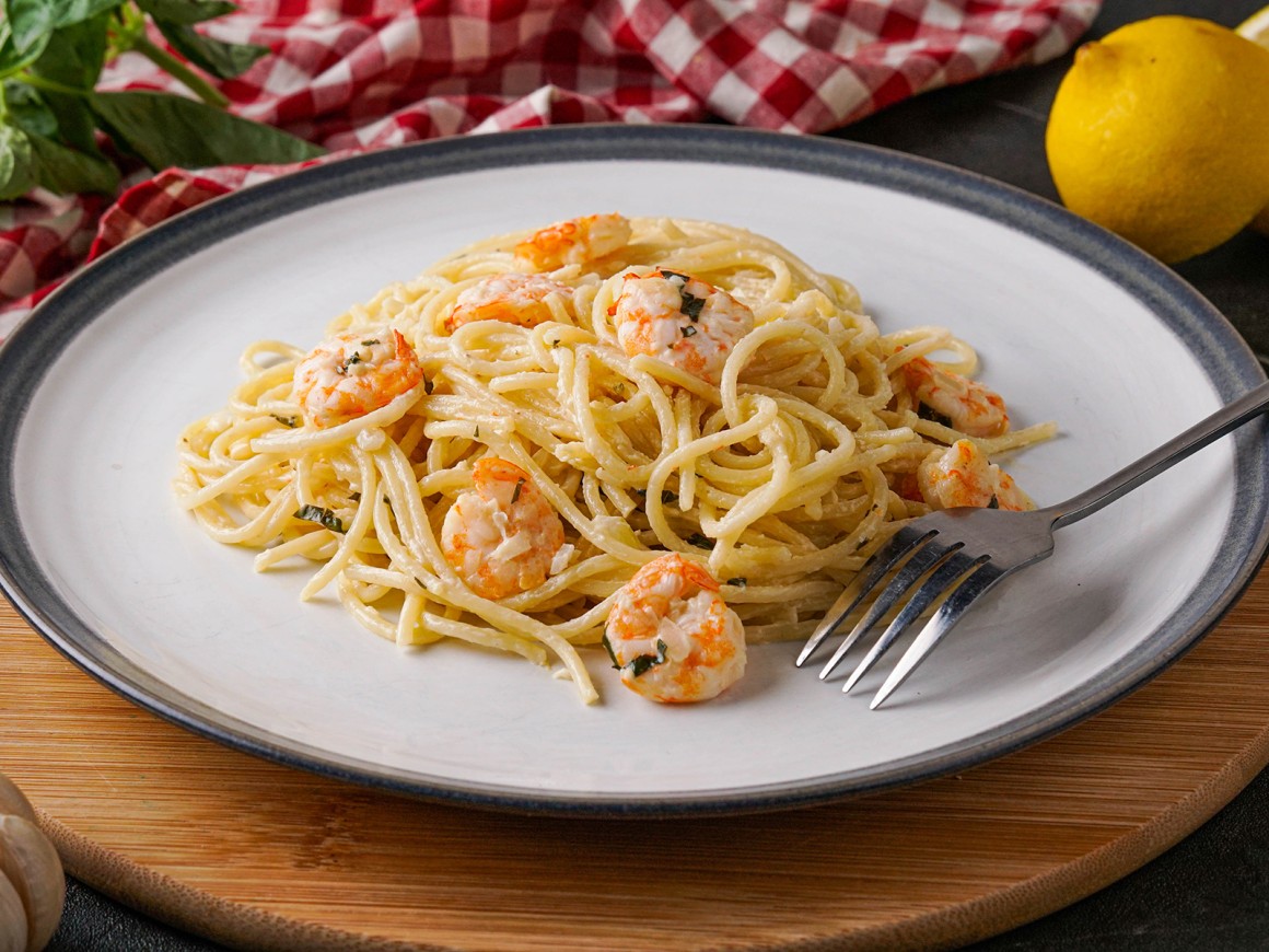 Nudeln mit Gambas - Rezept