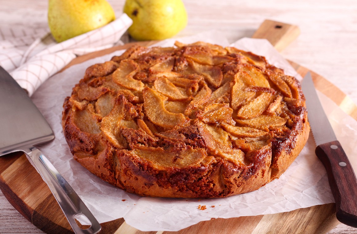 Zimtkuchen mit Birnen - Rezept