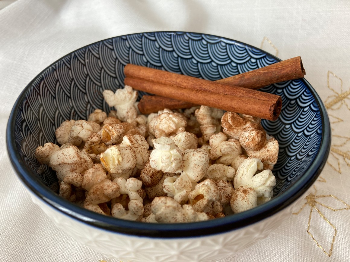 Weihnachtliches und zuckerfreies Popcorn