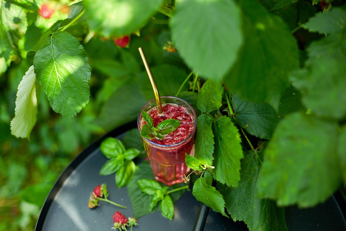 Apfel-Himbeer-Schorle - Rezept