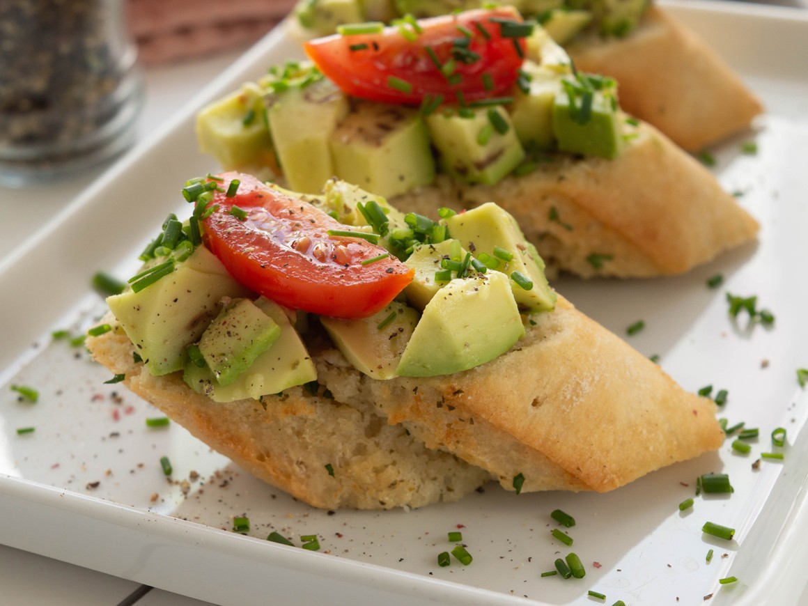 Bruschetta mit Avocado - Rezept