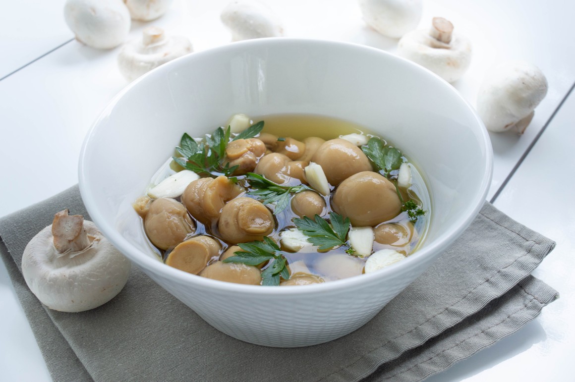 Eingelegte Champignons - Rezept