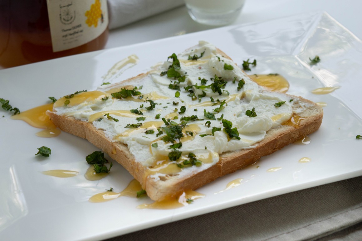 Frischkäsetoast