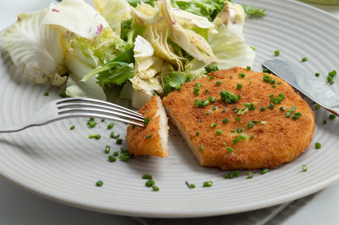 Sellerieschnitzel im Käsemantel