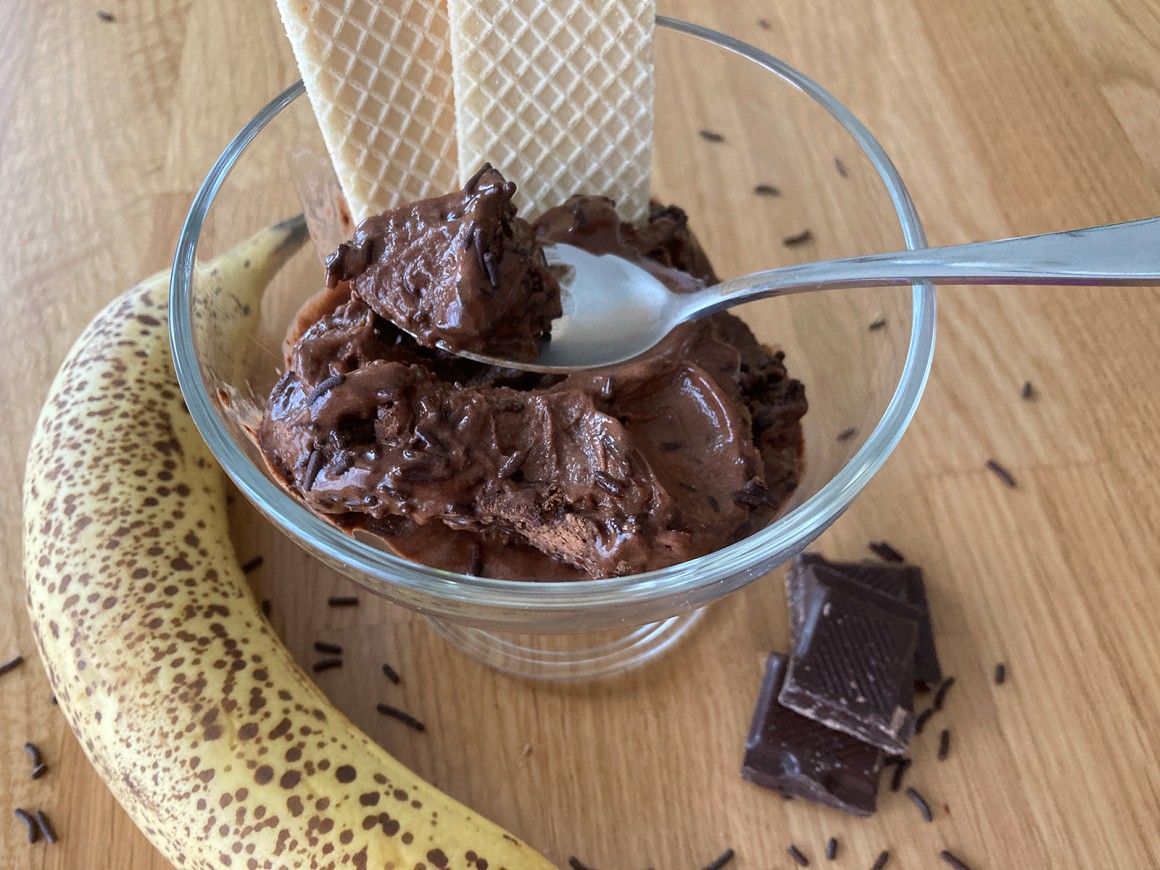 Nicecream mit Schokolade - Rezept