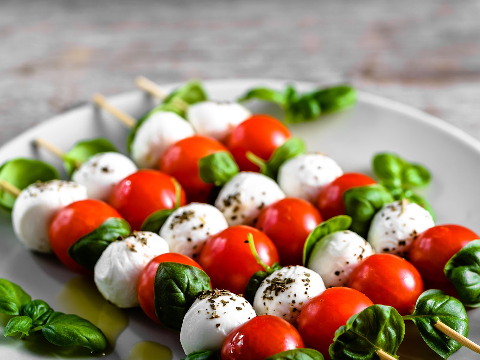 Caprese-Spieße - Rezept