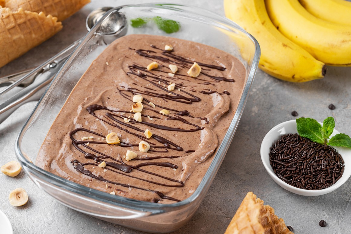 Schoko-Bananen-Eis - Rezept