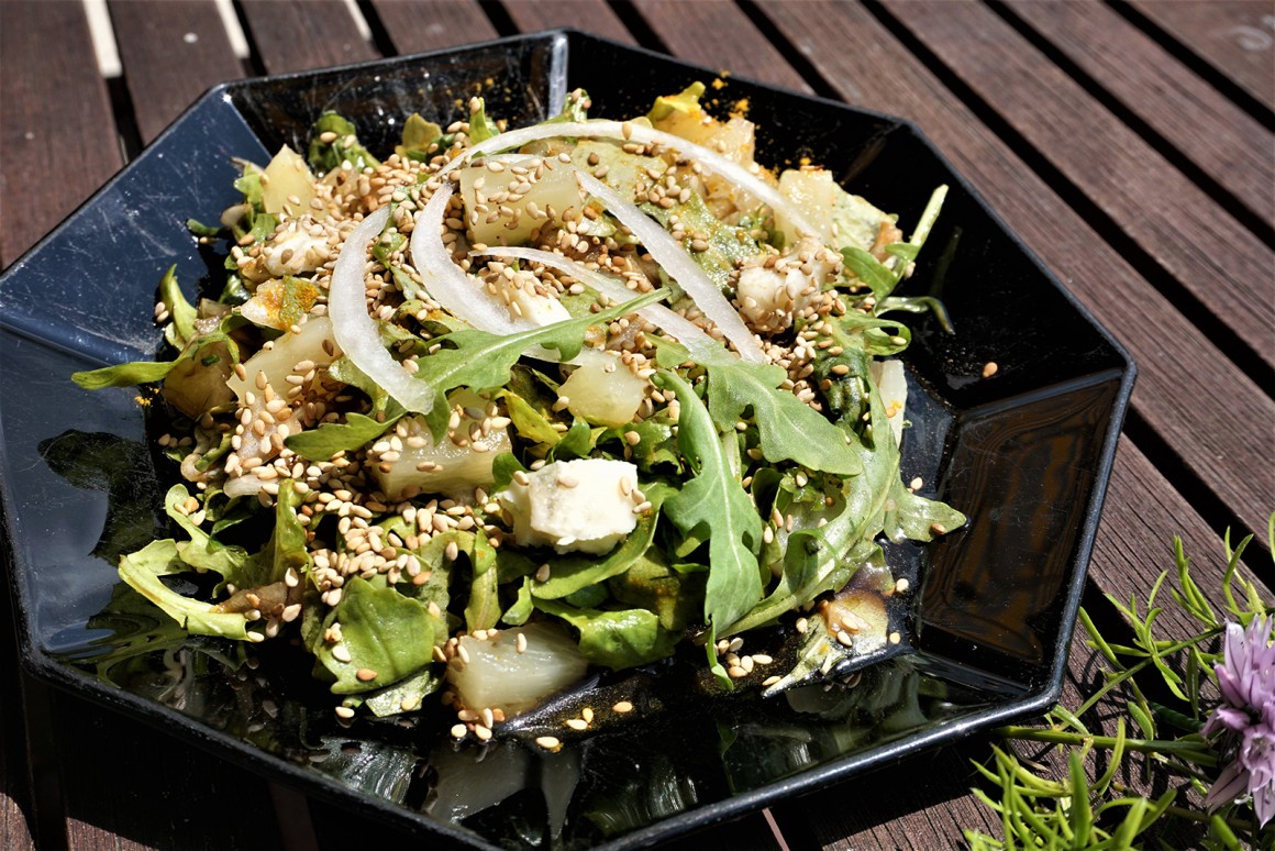 Rucolasalat mit Ananas - Rezept
