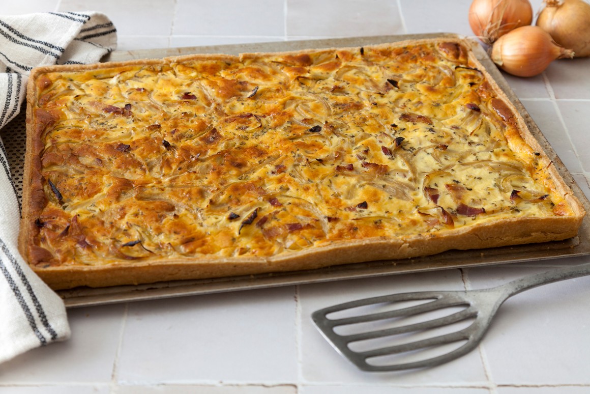 Einfacher Zwiebelkuchen - Rezept