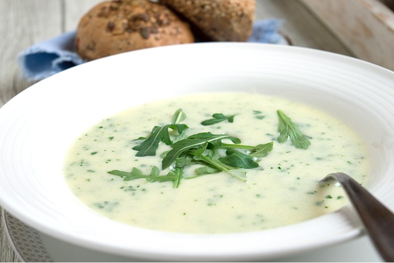 Vegane Rucolasuppe