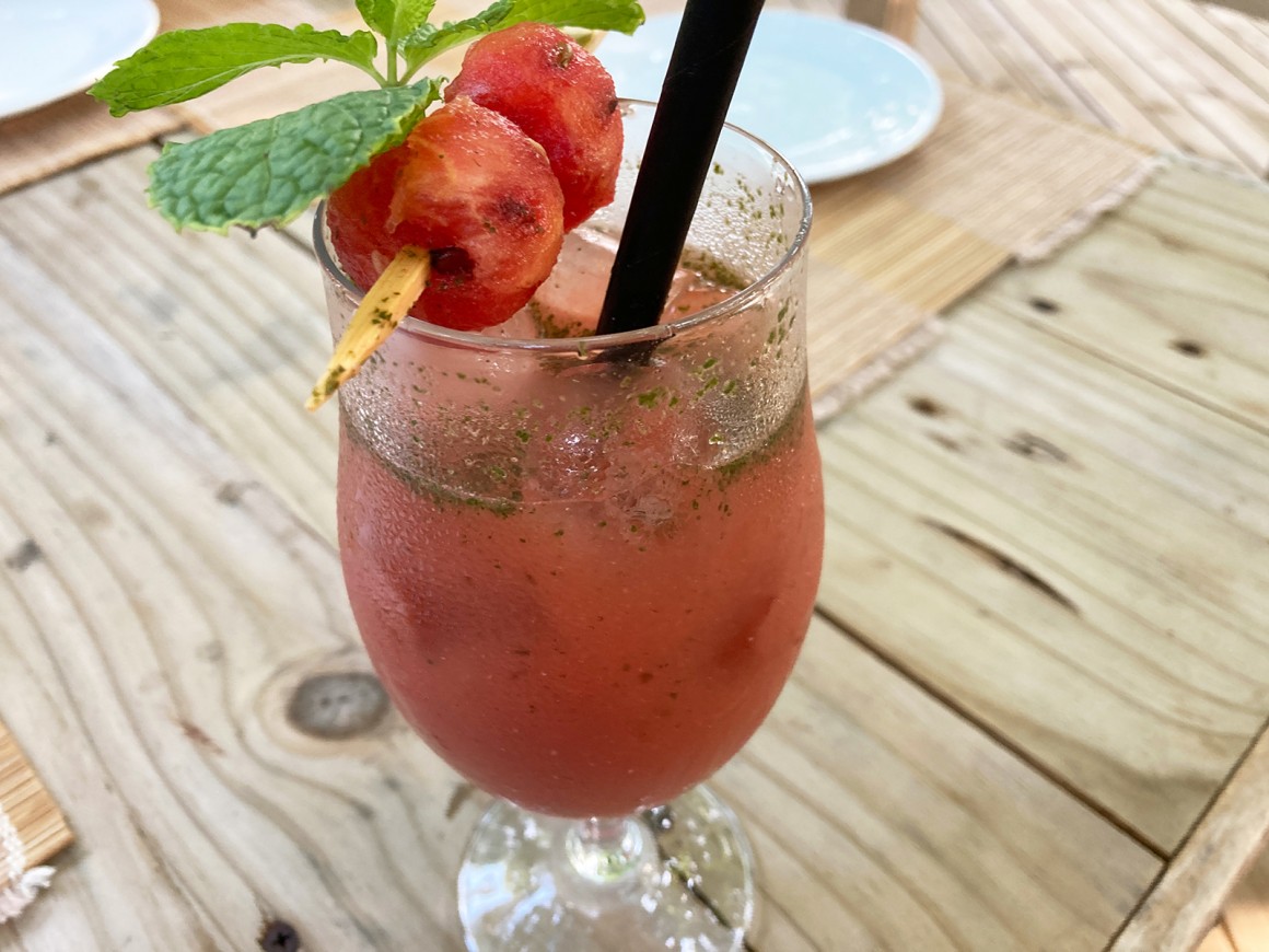 Wassermelonen-Minze-Mocktail
