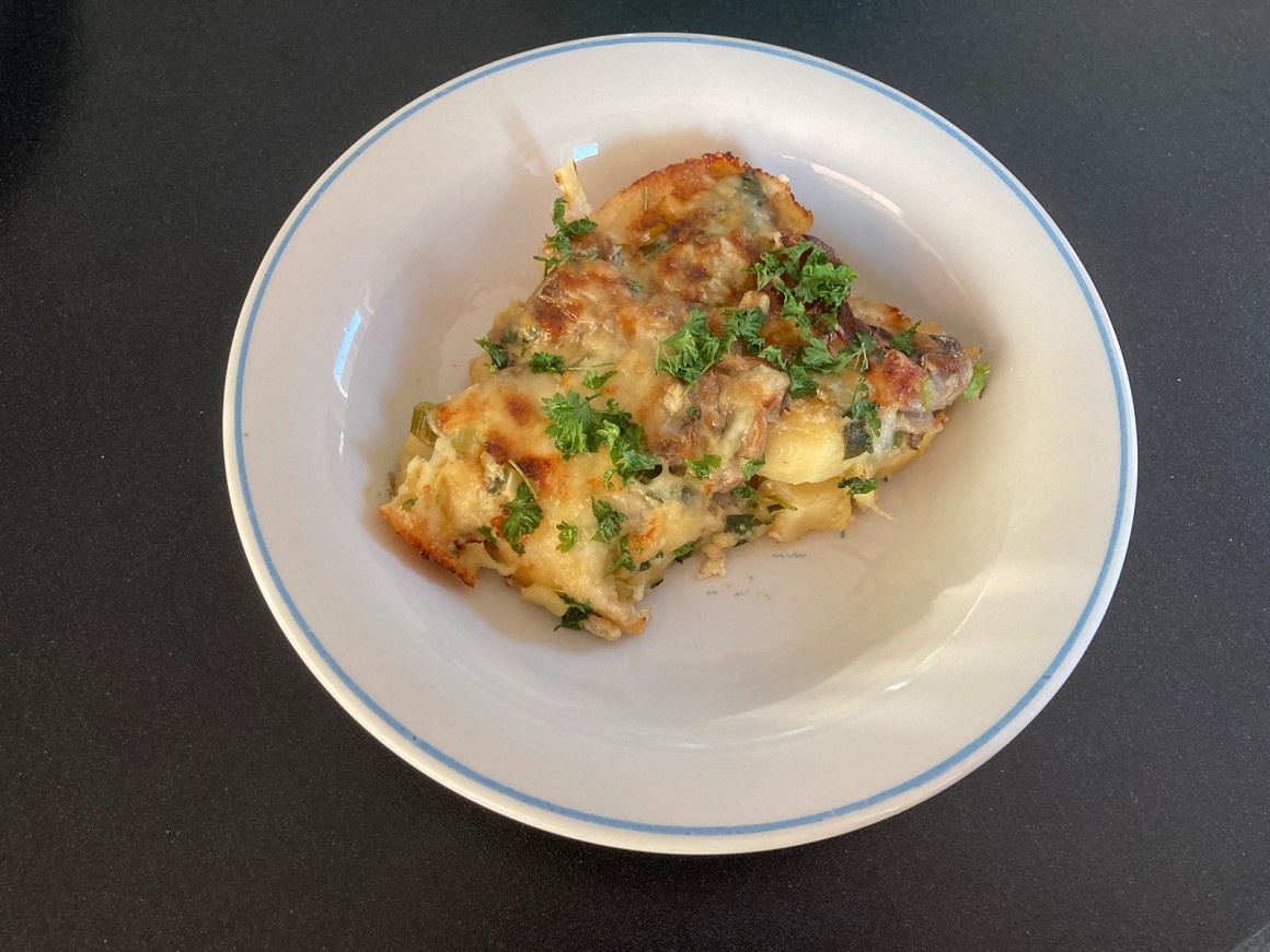 Gnocchiauflauf mit Pilzen