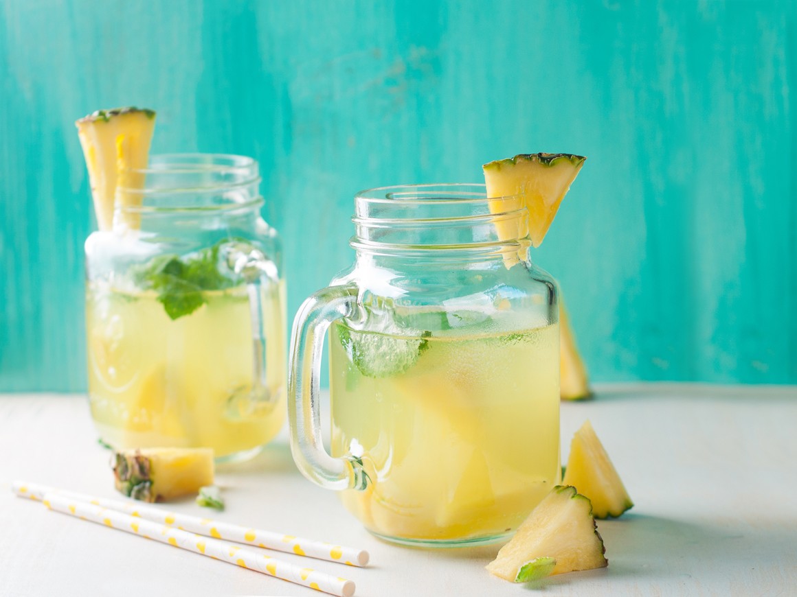 Ananas-Minze-Mocktail