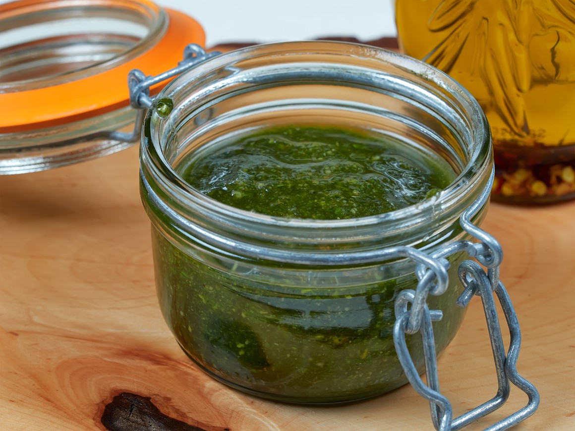 Herzhaftes Minzpesto - Rezept