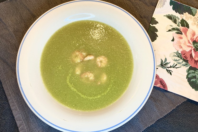 Schaumsüppchen vom grünen Spargel