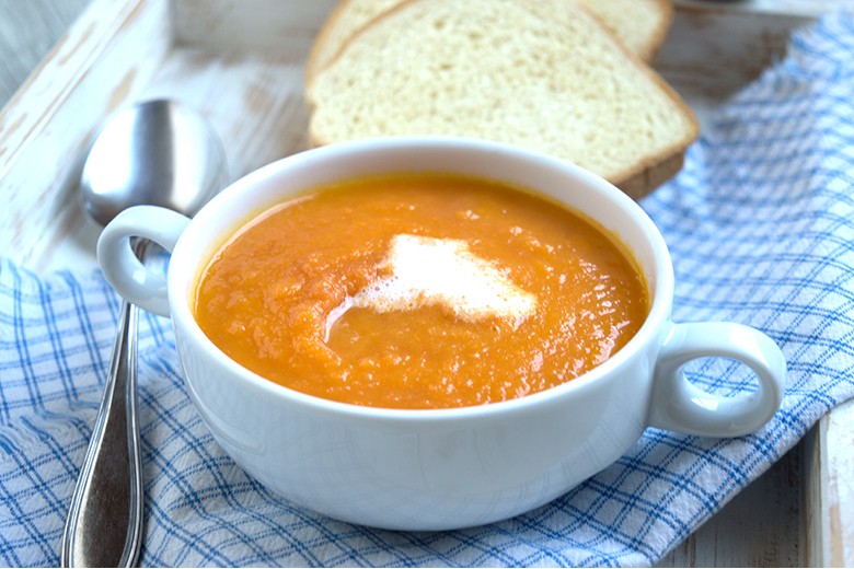 Süßkartoffelsuppe mit Möhren