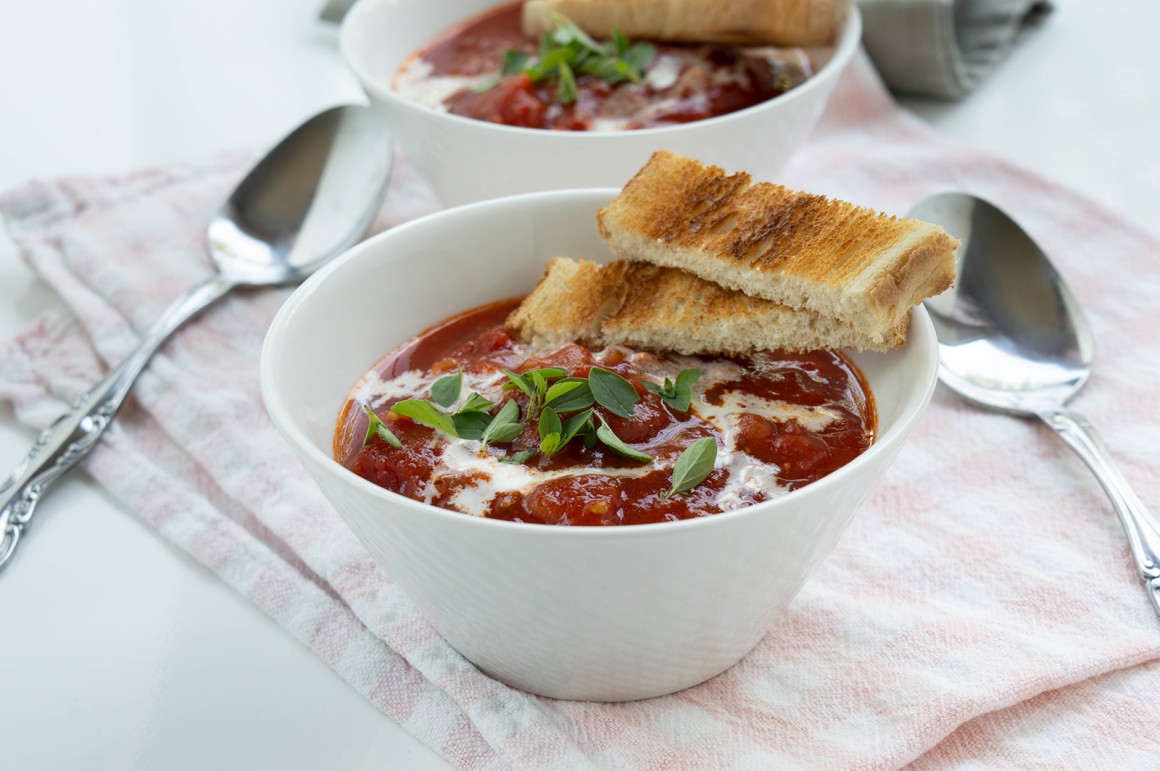 Schnelle Tomatensuppe - Rezept