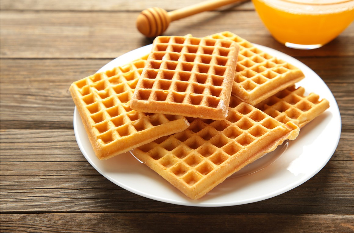 Gesunde Dinkelwaffeln