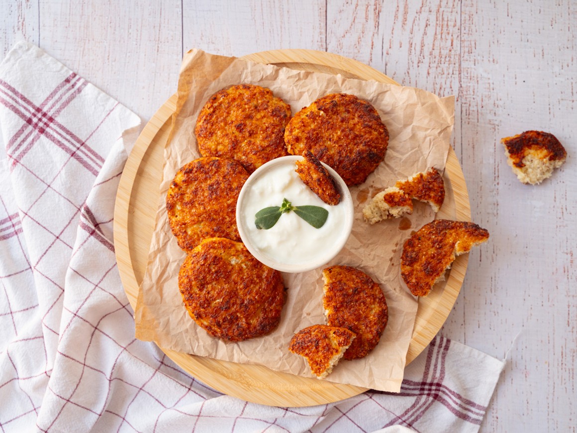 Rösti aus Blumenkohl und Parmesan