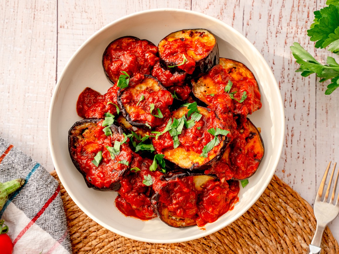 Schnelle Aubergine - Rezept