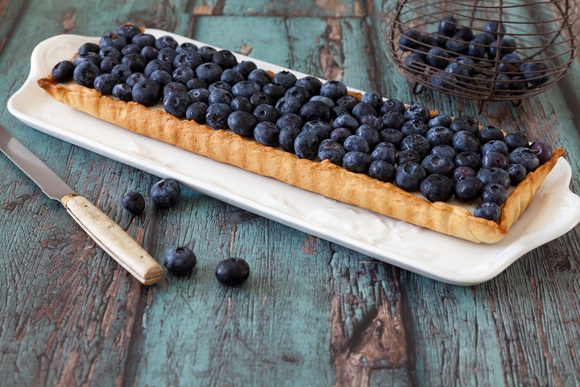 Heidelbeer-Pudding-Kuchen
