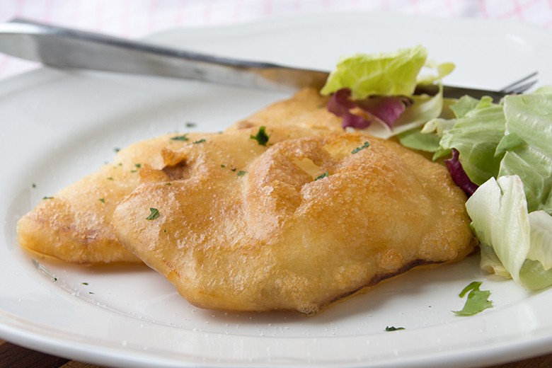 Schnitzel im Bierteig