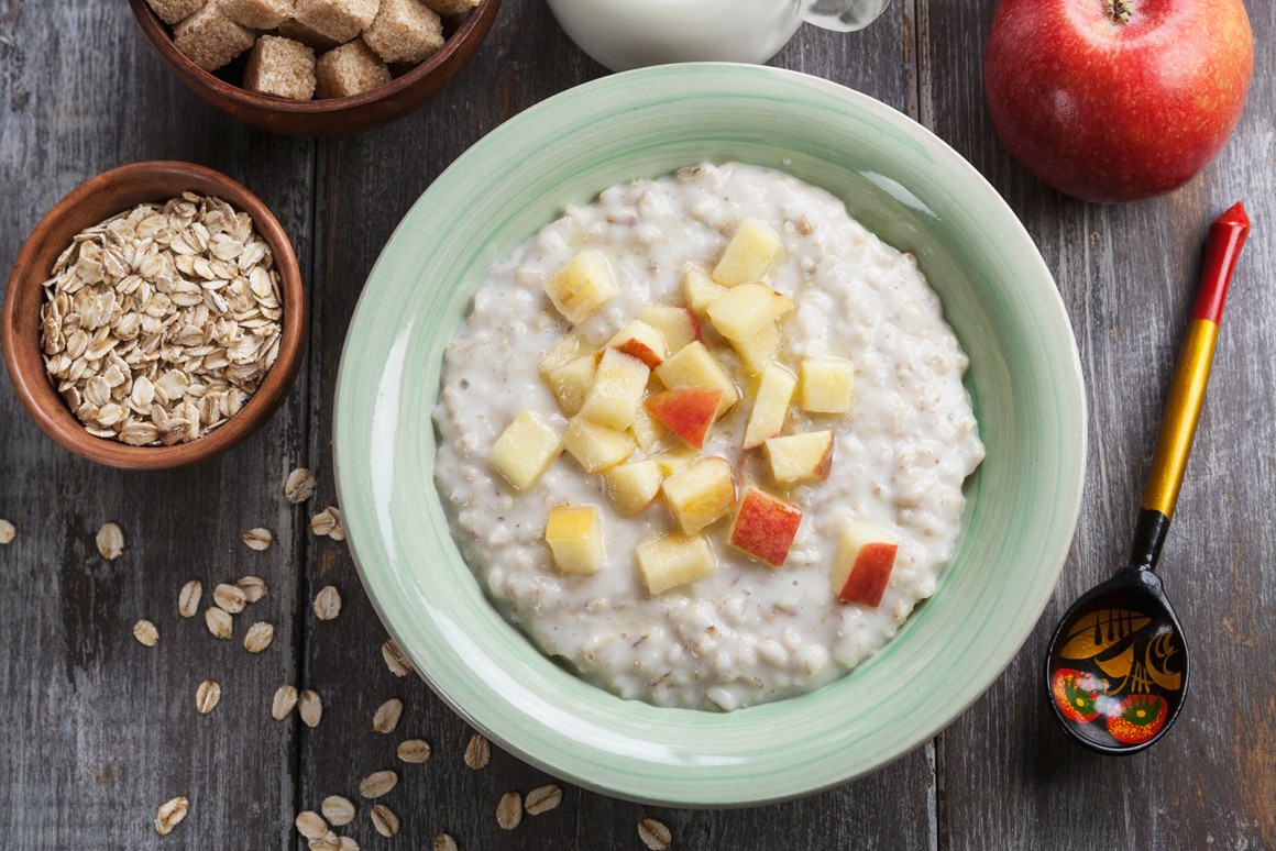 Haferflocken mit Apfel-Zimt - Rezept