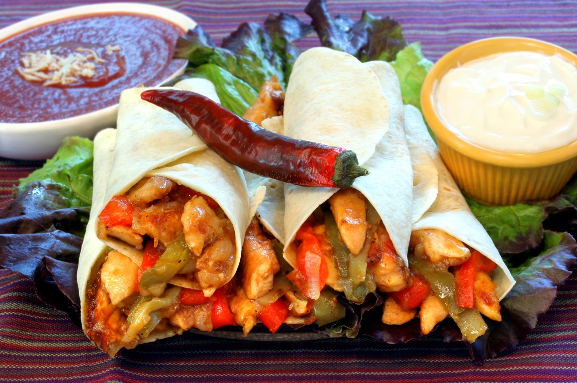 Tortillas mit Hähnchenbrust