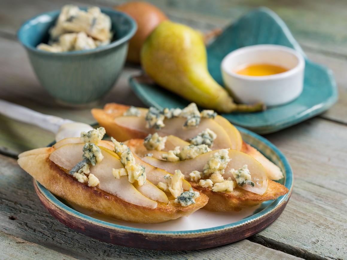 Gorgonzola-Birnen-Baguette