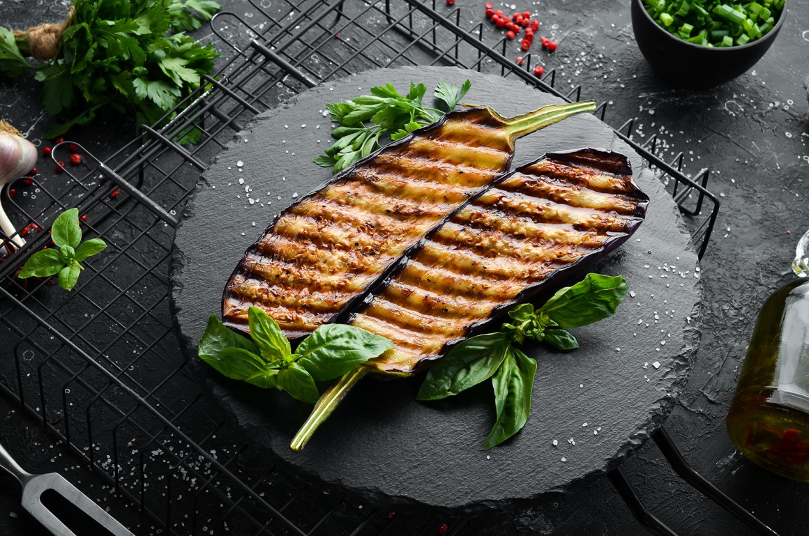Barbecue-Auberginen