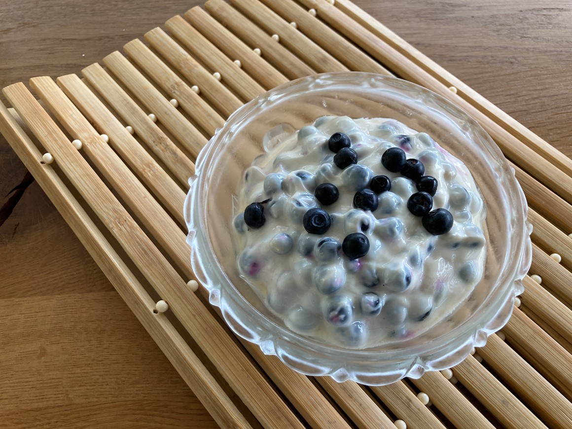 Blaubeer-Zitronen-Quark - Rezept