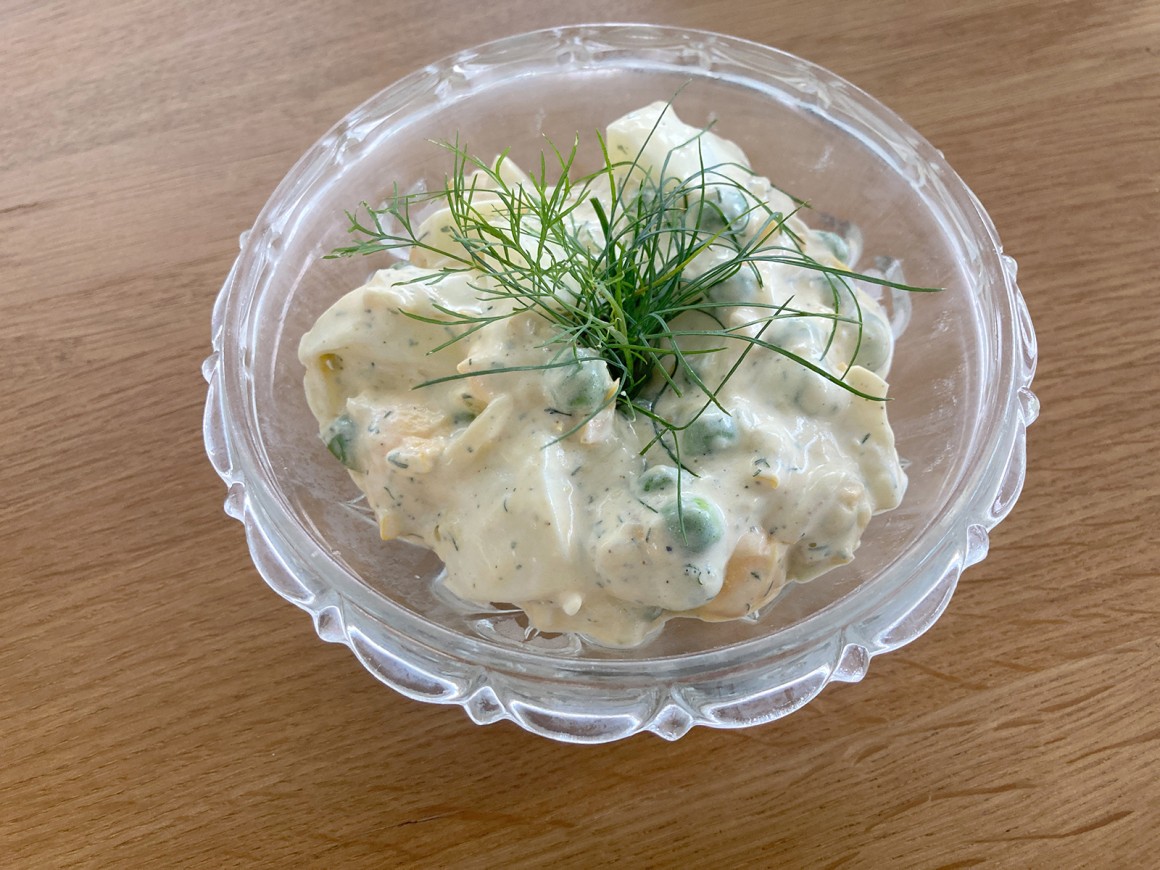 Eiersalat mit Dillmayonnaise