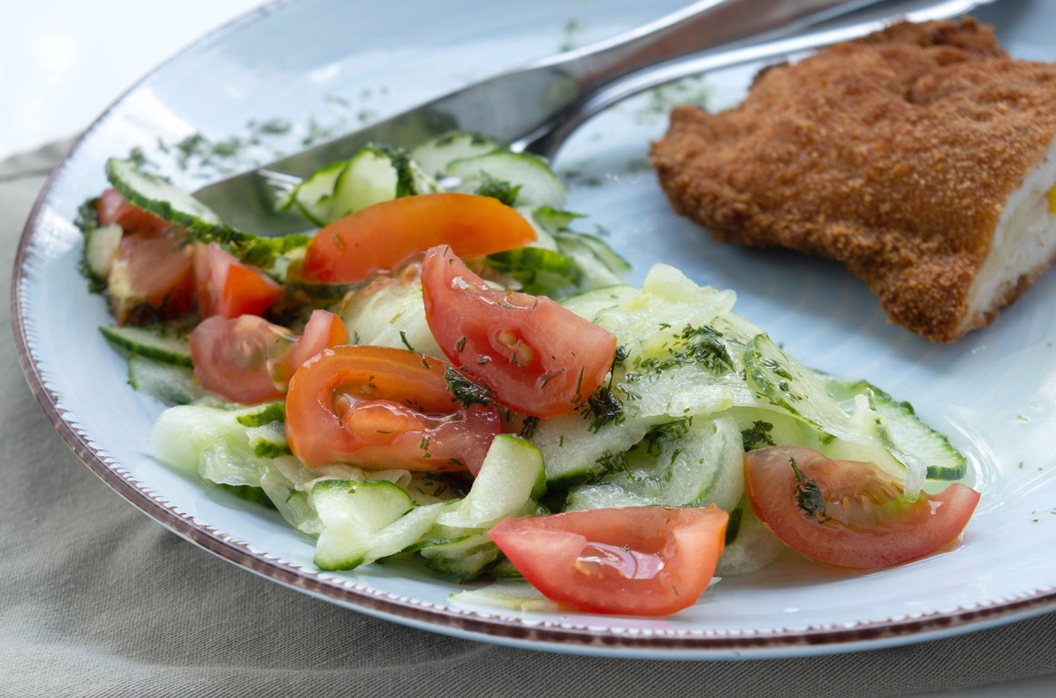 Gurken-Tomaten-Salat - Rezept