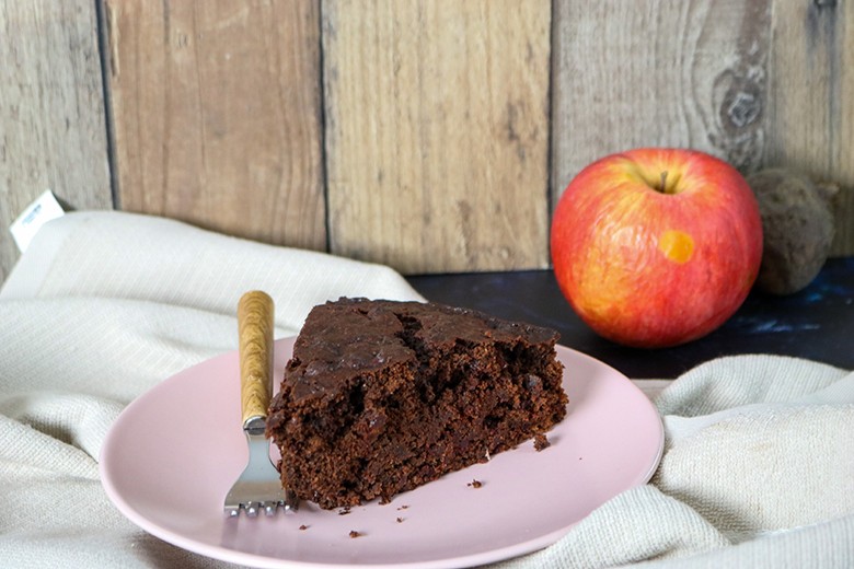 Rote Bete-Kuchen mit Kakao
