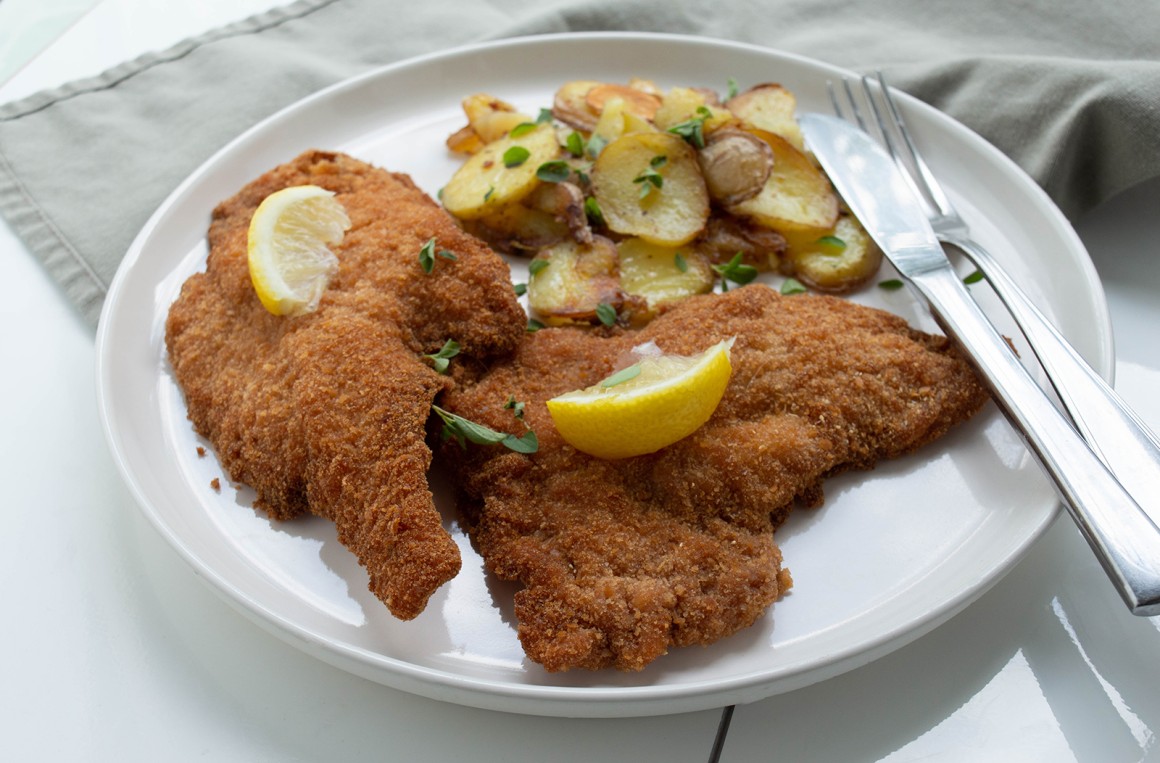Knusprige Rehschnitzel