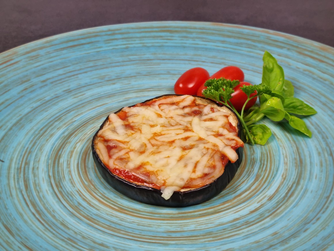 Auberginen-Pizzen
