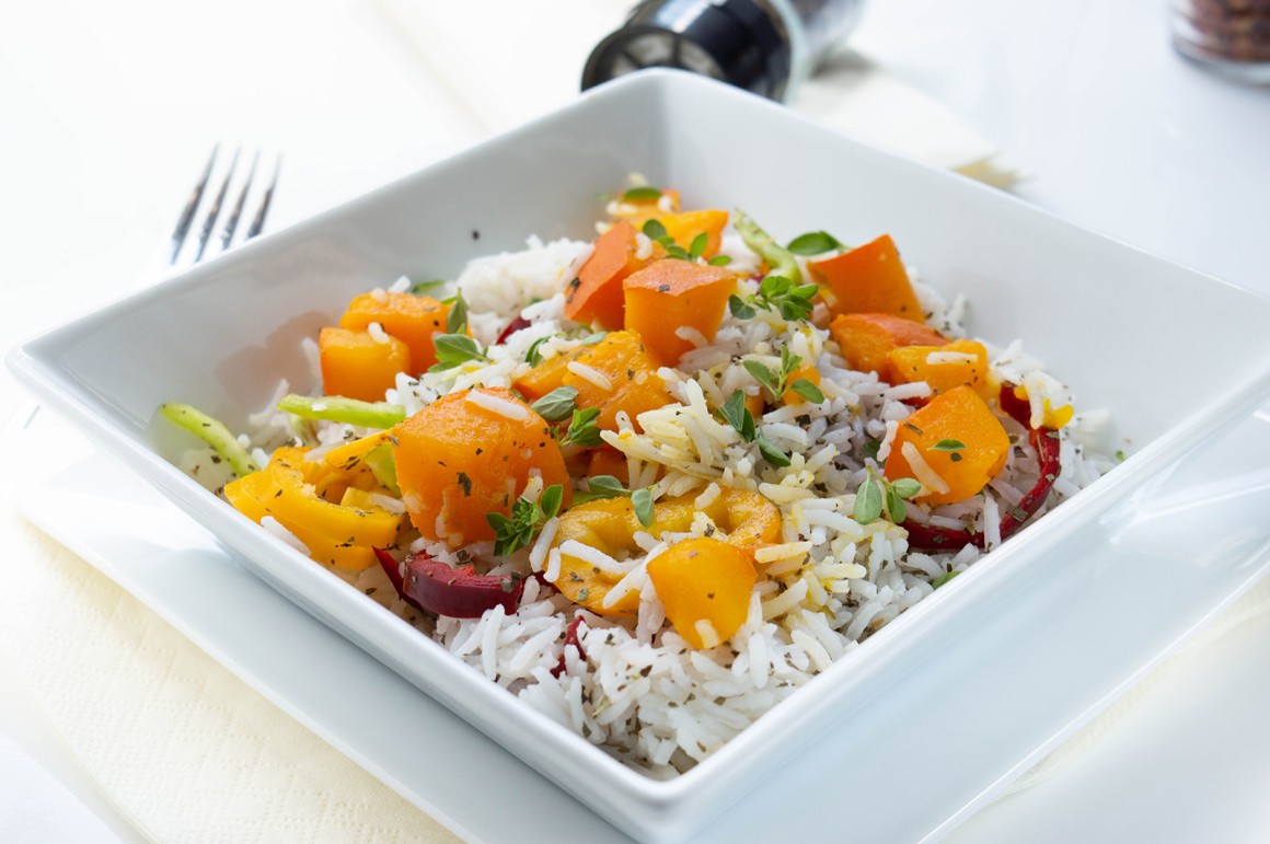 Reis-Kürbis-Salat