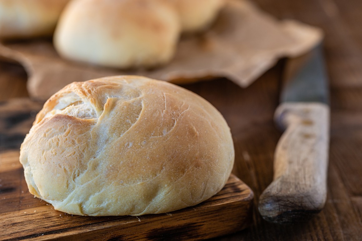 No Knead Brötchen