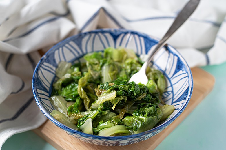 Gedünsteter Kopfsalat