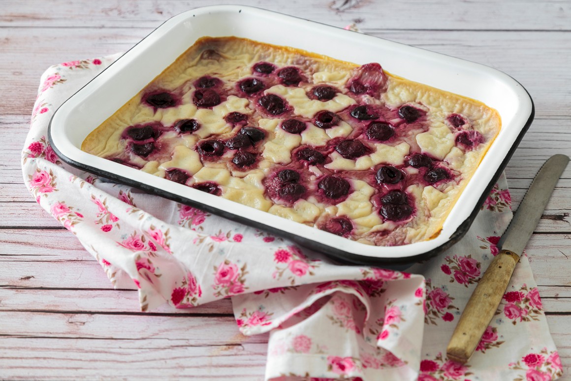 Kirschkuchen vom Blech - Rezept