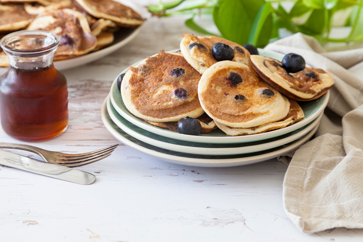 Blaubeer Pancakes - Rezept