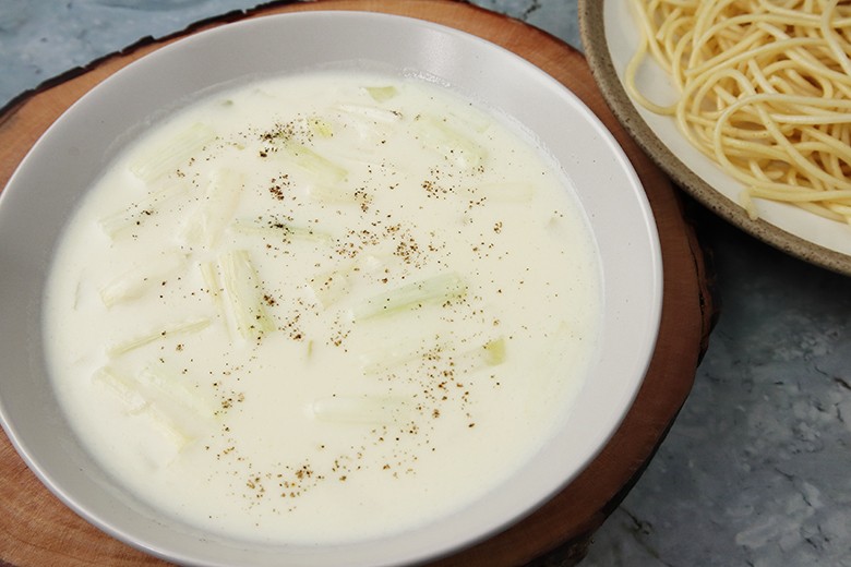 Veganes Lauchgemüse