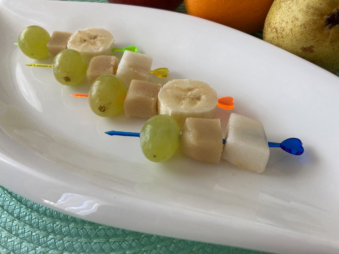Marzipan-Obst-Spieße - Rezept