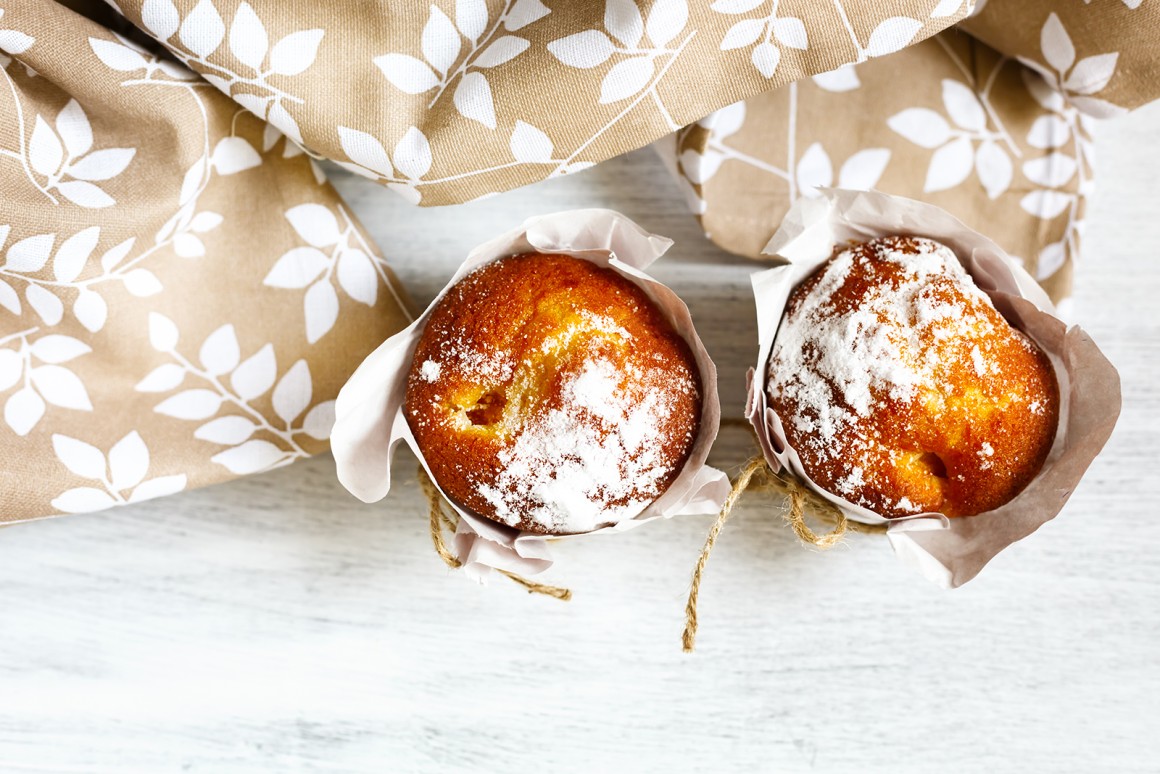 Vegane Pfirsichmuffins - Rezept