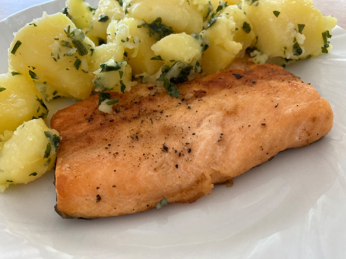 Lachsforellenfilets aus dem Backofen