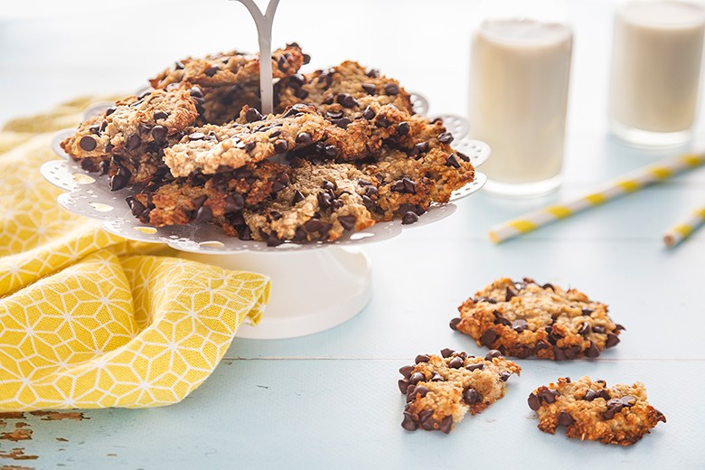 Schnelle Schokocookies mit Bananen